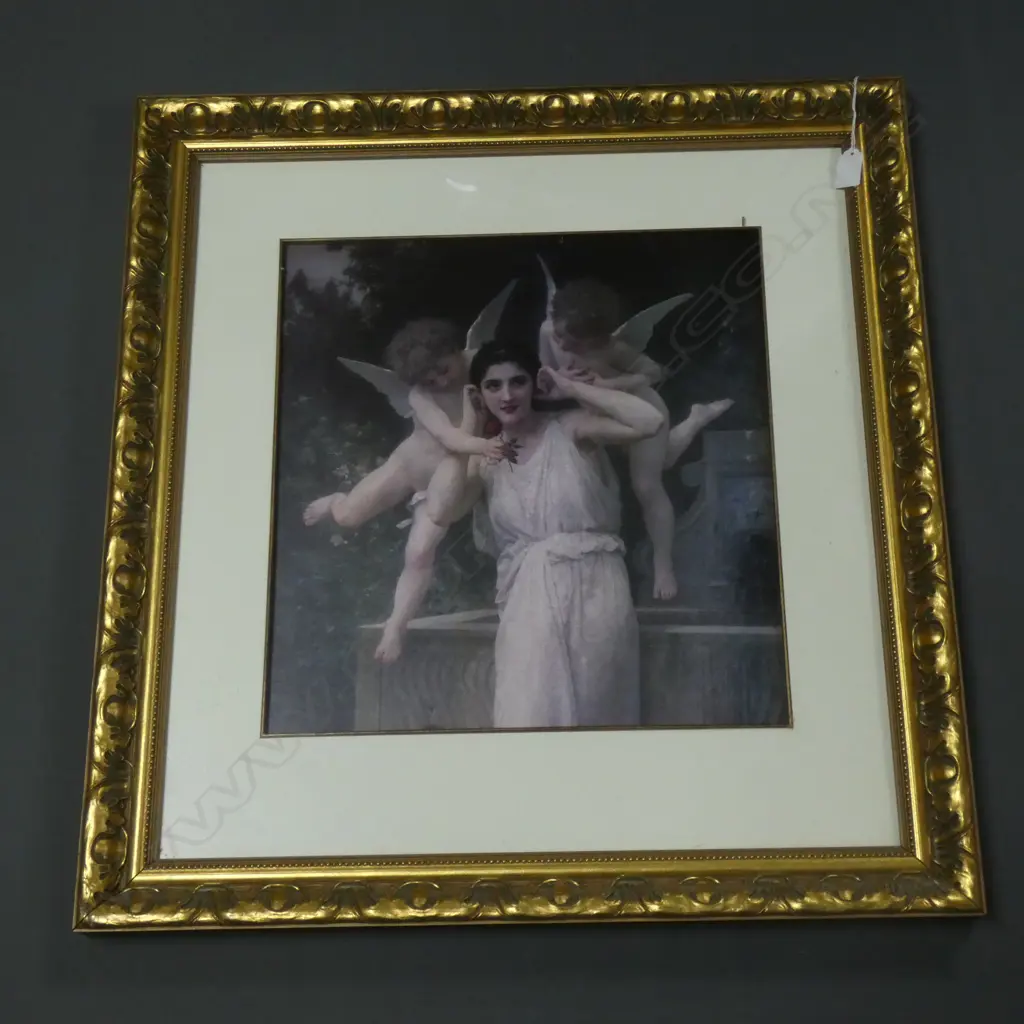 GILT FRAMED ANGEL PRINT 415 X 430MM Image 1++