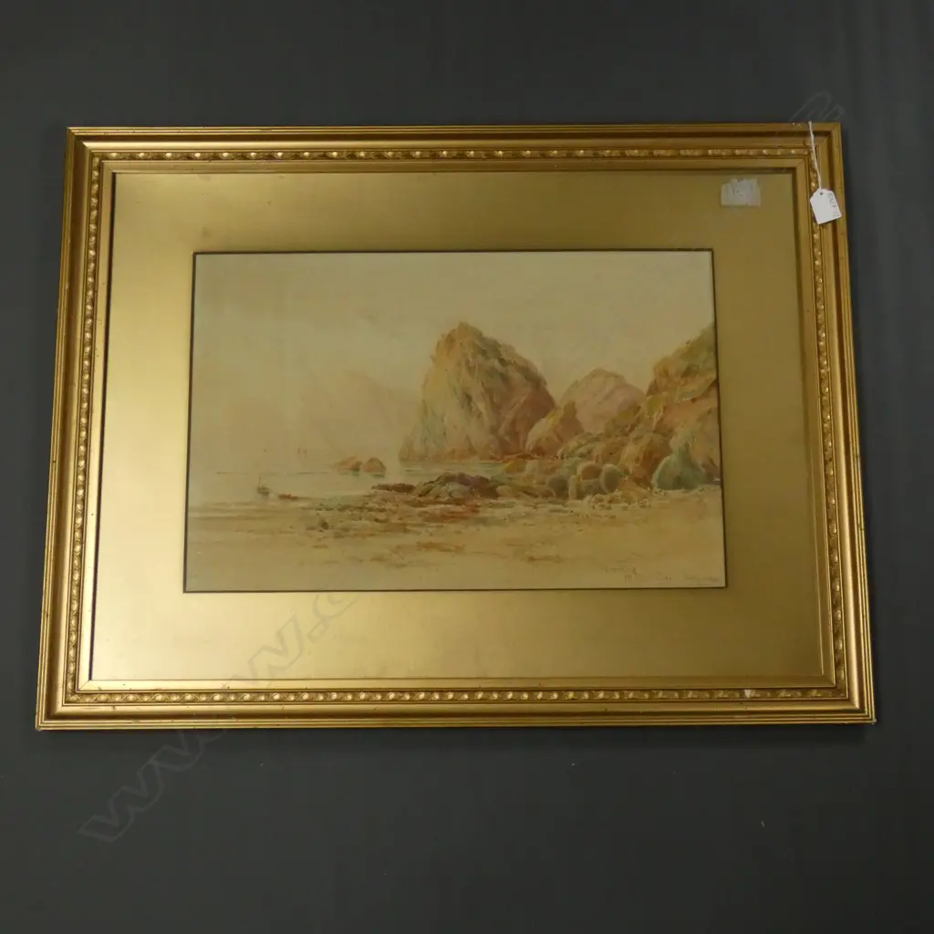 WATERCOLOUR 'MORNING MILLSON COVE' BY H. PRESTON  520 X 340MM Image 1++