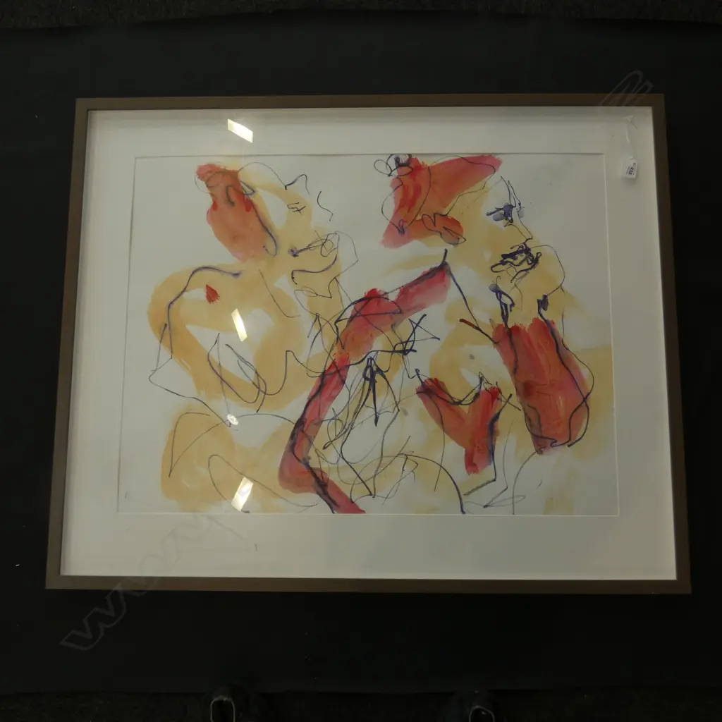 WATERCOLOUR - ABSTRACT PEOPLE 570 X 760MM Image 1++