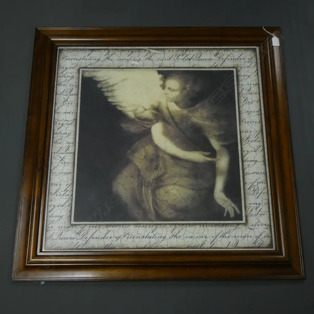FRAMED ANGEL PRINT 680 X 680MM Image 1++
