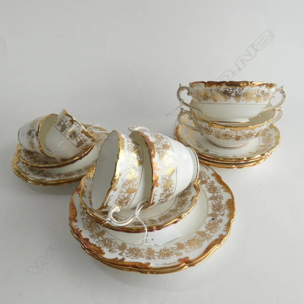 COALPORT GOLD GILD 'HAZELTON' PART SET 18 PCS ... Image 1++
