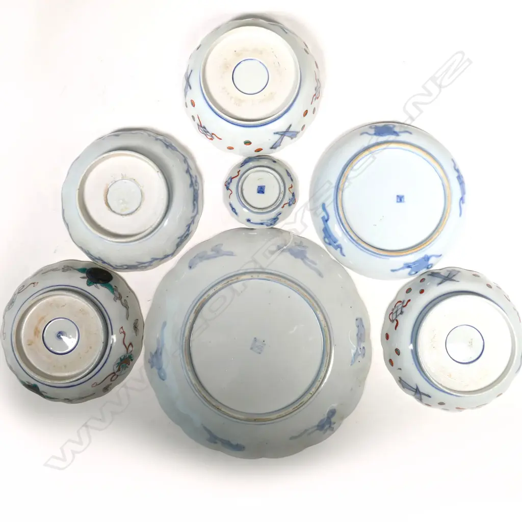 7 ASSTD CHINESE BOWLS & PLATES, DIA. 80-250MM Image 1++