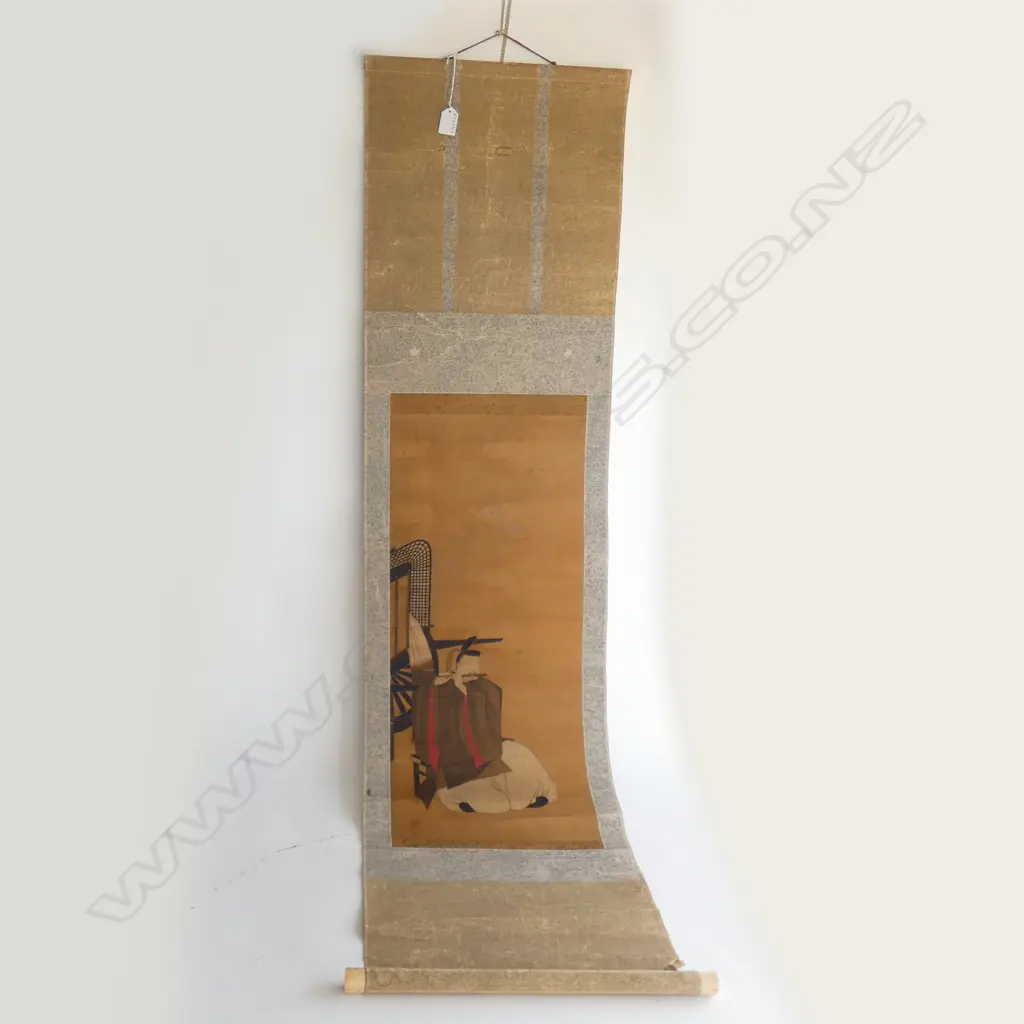 ORIENTAL SCROLL; MAN PLAYING A FLUTE 1450x420mm overall Image 1++