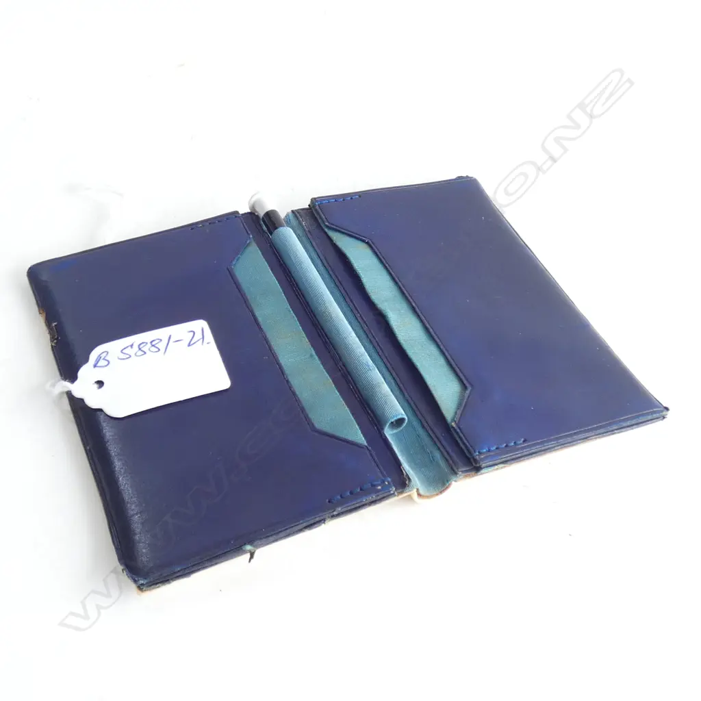 VICTORIAN IVORY COVERED CARD CASE/NOTE BOOK 107 X 77mm Image 1++