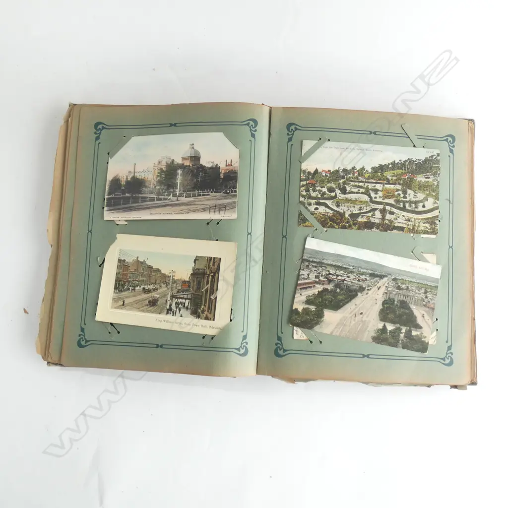 ALBUM OF VINTAGE MAINLY NZ & AUSTRALIAN POSTCARDS Image 1++