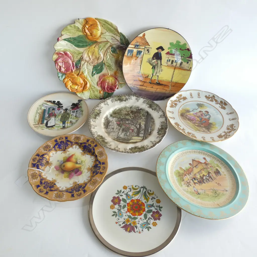 8 ASST OLD PLATES INCL ROYAL WORCESTER ETC.  Image 1++