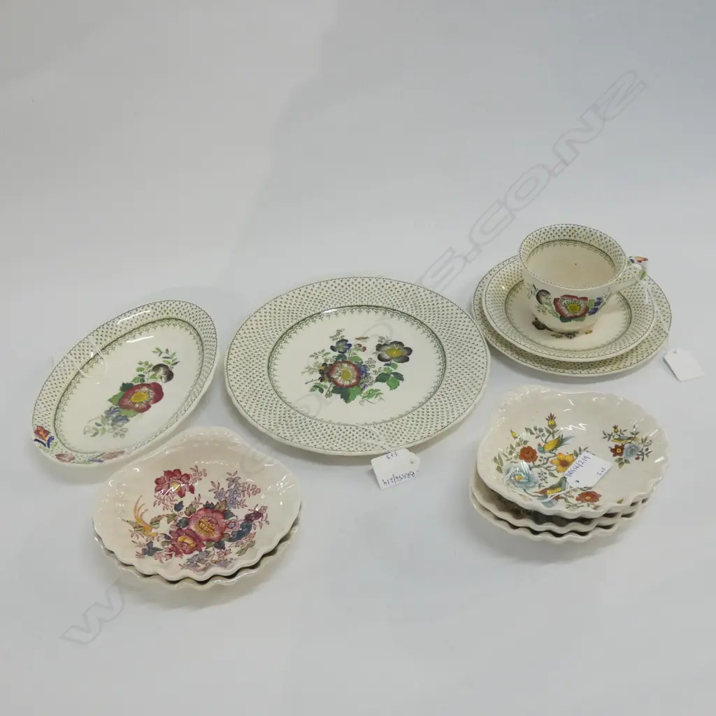 MASON IRONSTONE PLATE DISH CSP PAYNSLEY PAT & 5 SHELL DISHES Image 1++