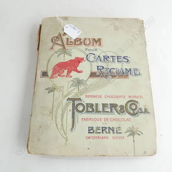 ALBUM OF TOBLER & CO CHOCOLATE CARDS C1900