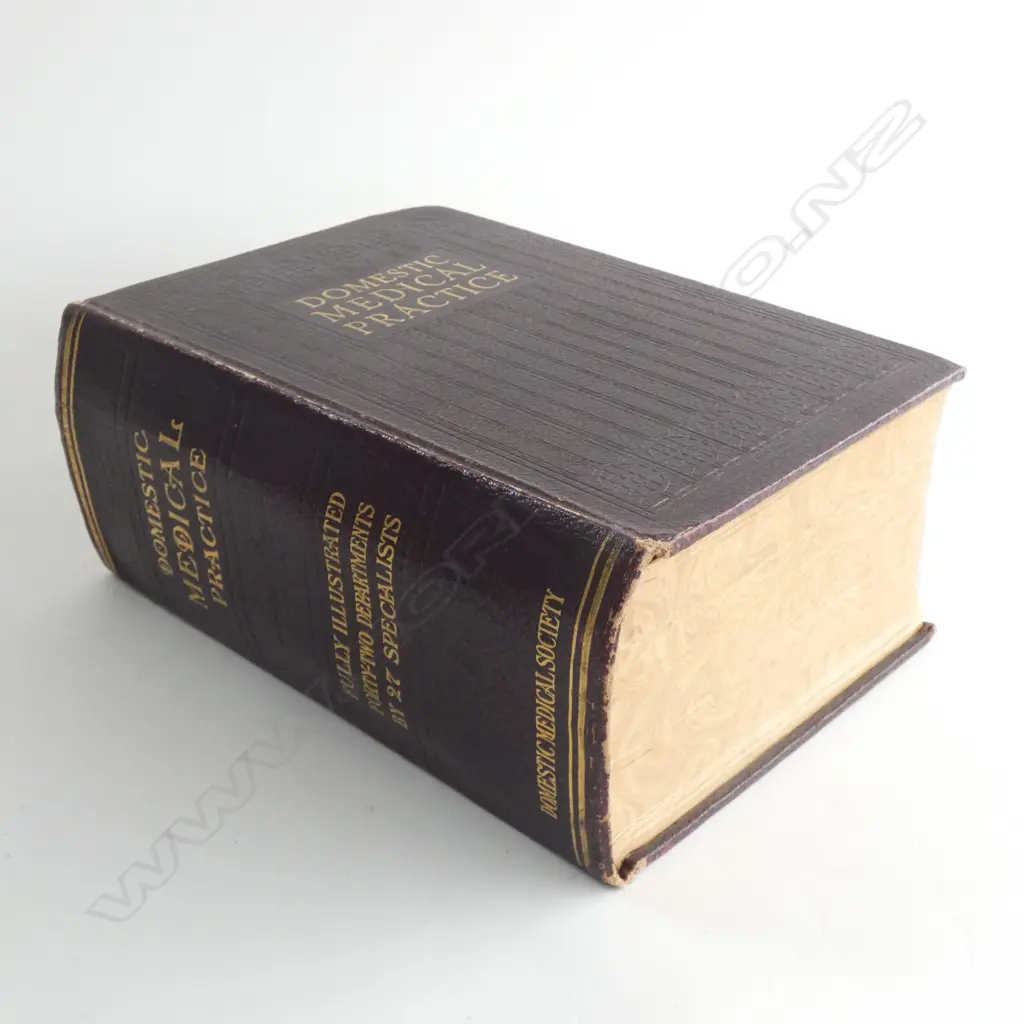 DOMESTIC MEDICAL PRACTICE BOOK - REPRINT 1943; COPYRIGHT 1913  Image 1++