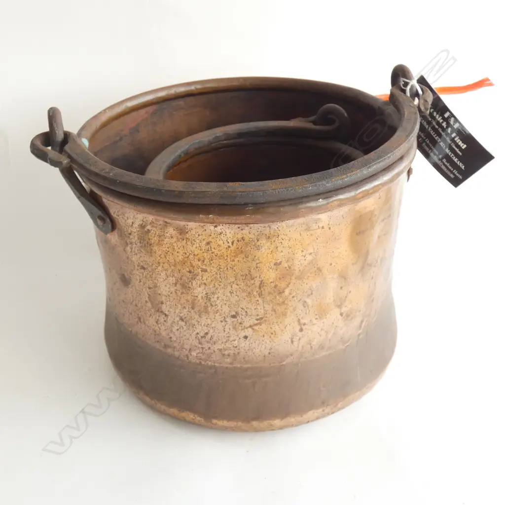 2 FRENCH ANTIQUE COPPER POTS Image 1++