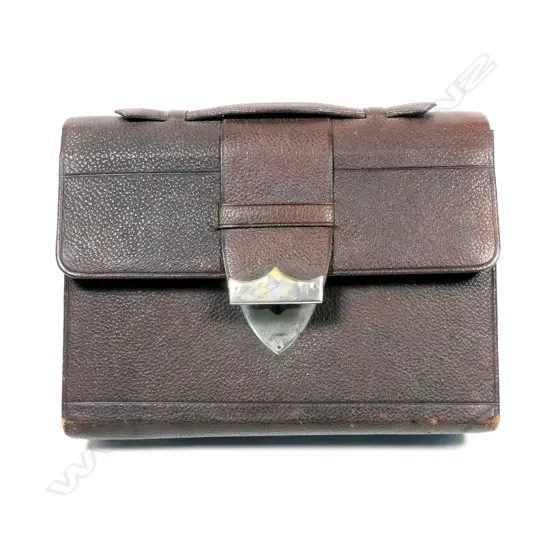 Black Leather Travelling Writing Case,