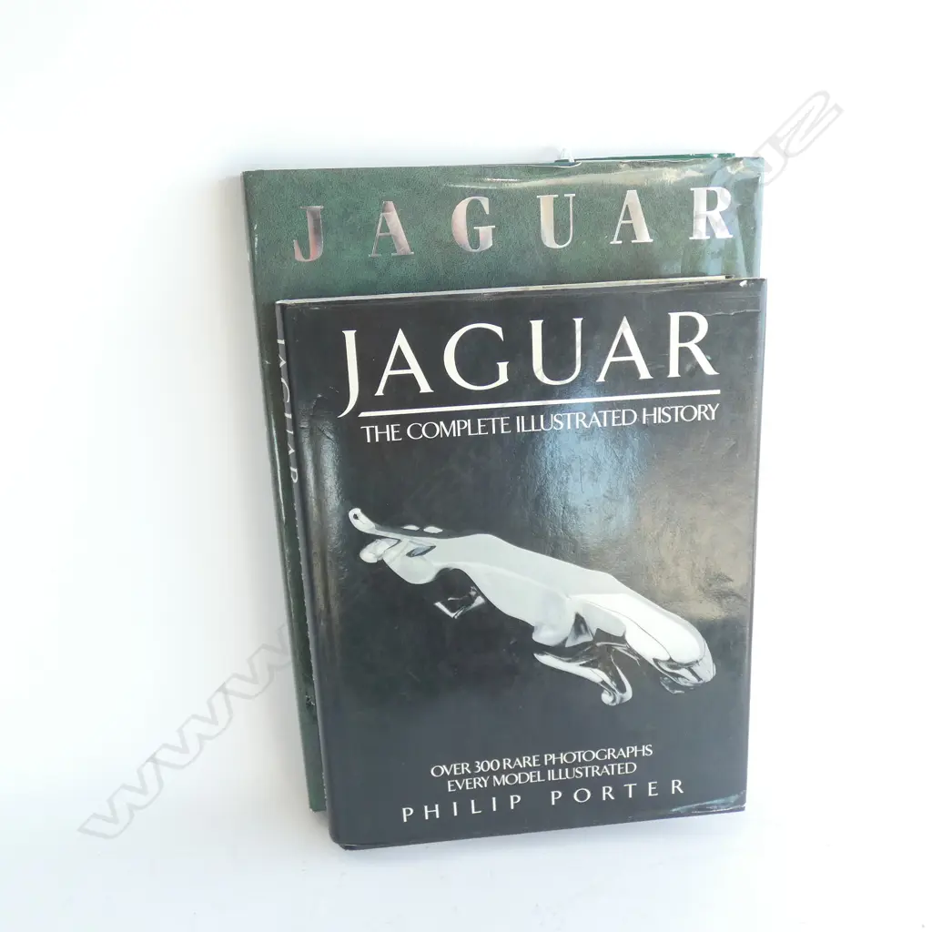 2 PHILIP PORTER JAGUAR ILLUSTRATED BOOKS  Image 1++