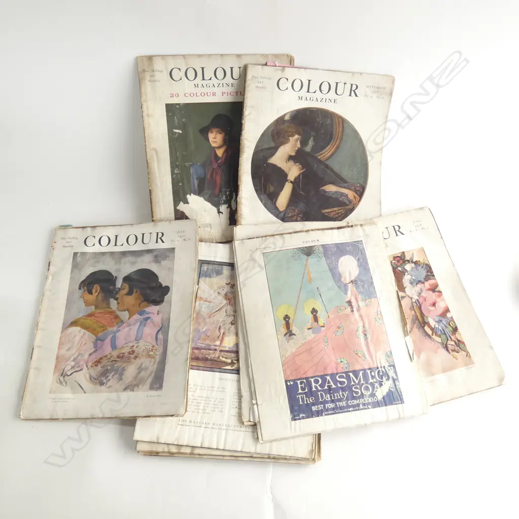 C1918 10 x 'COLOUR MAGAZINE' EX D.K. RICHARDSON EST Image 1++