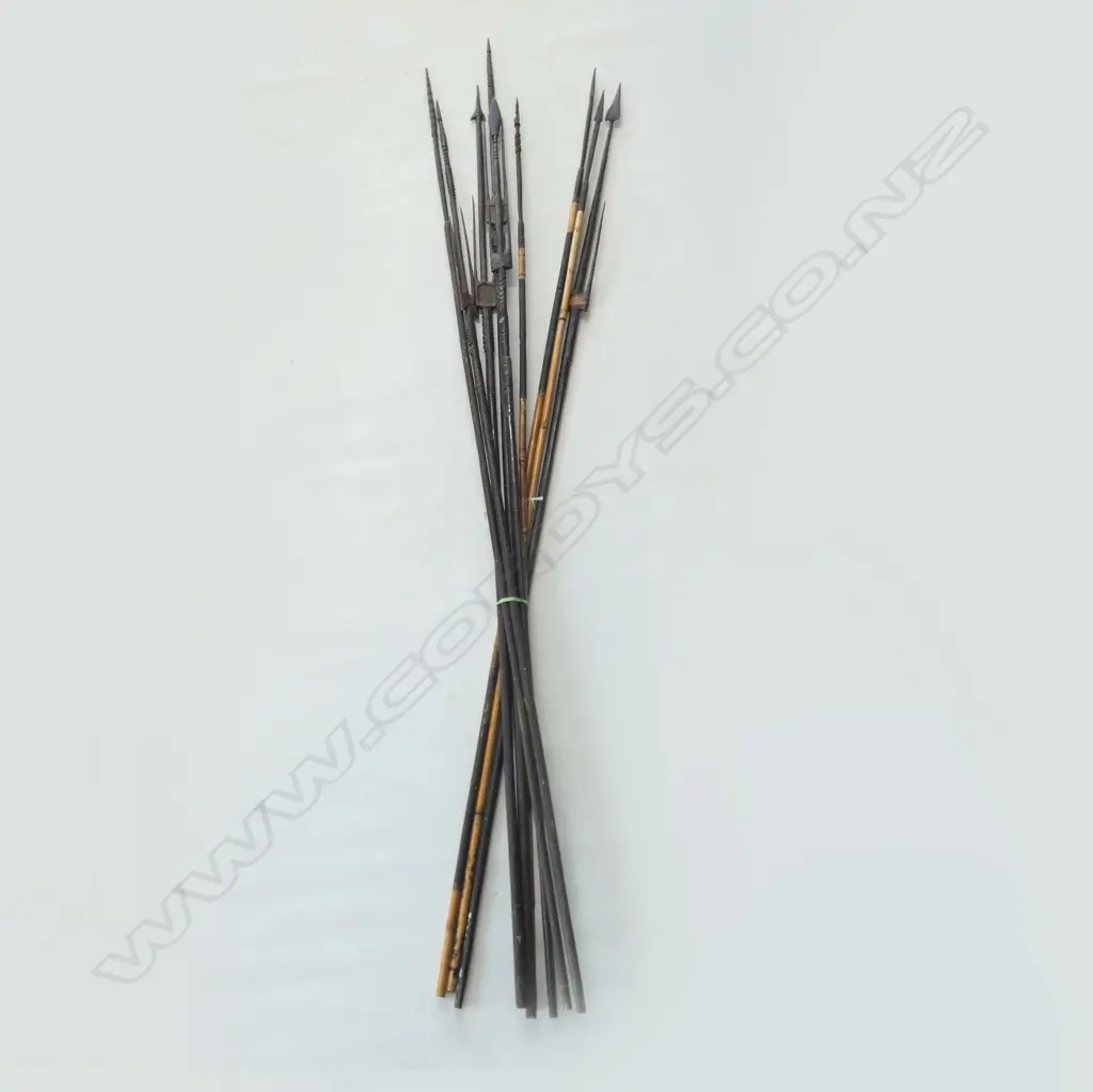 9 TIMORESE FISHING/HUNTING ARROWS. LONGEST 1610mm Image 1++
