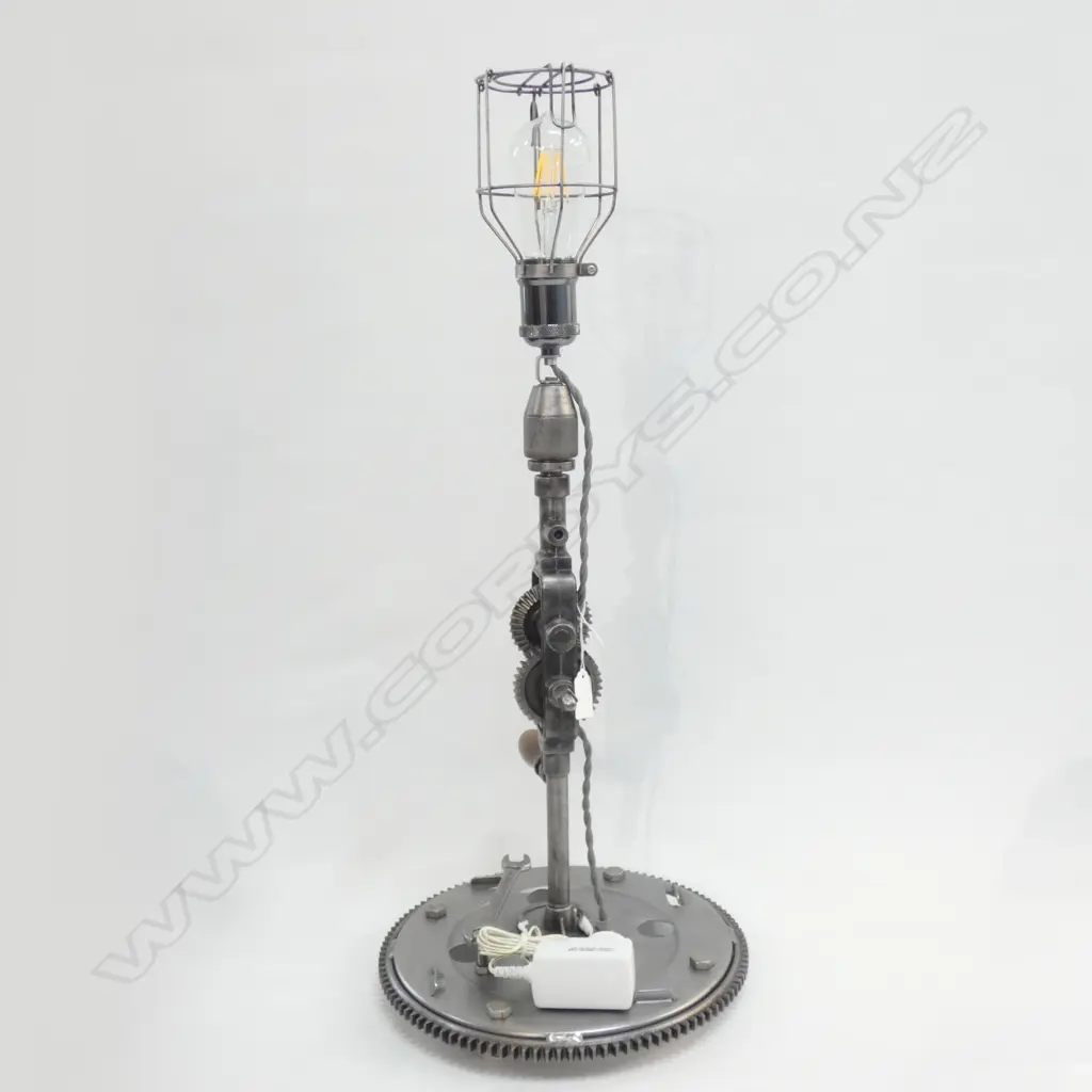 ARTISAN INDUSTRIAL (CHEST DRILL & GEAR WHEEL) TABLE LAMP Image 1++