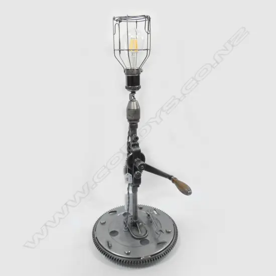 ARTISAN INDUSTRIAL (CHEST DRILL & GEAR WHEEL) TABLE LAMP