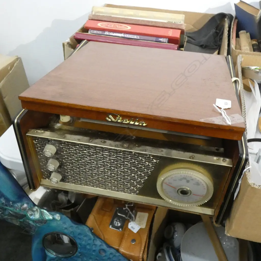 VINTAGE STELLA 'MONARCH' RECORD PLAYER W.385mm Image 1++