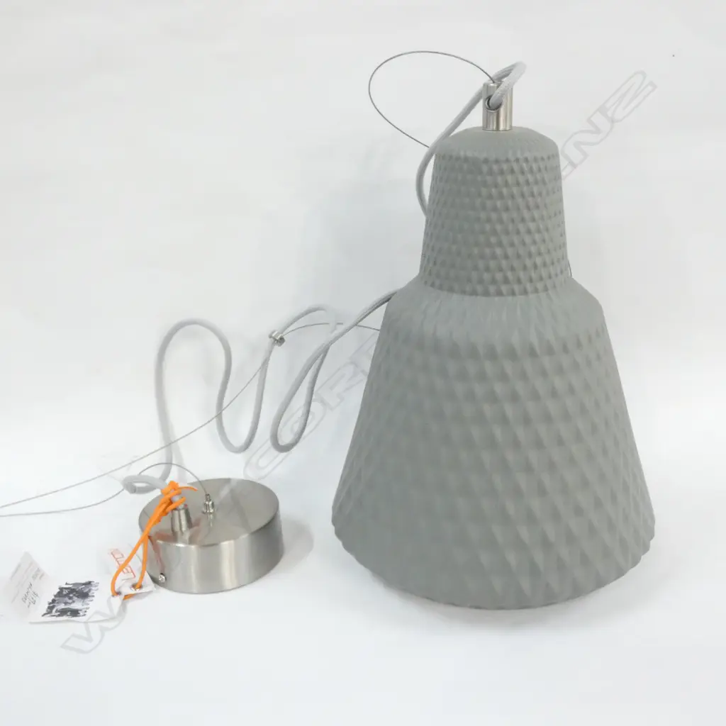 LEITMOTIVE MODERN GREY GLASS CEILING LIGHT DIA 245MM - IN ORIGINAL UNOPENED BOX Image 1++