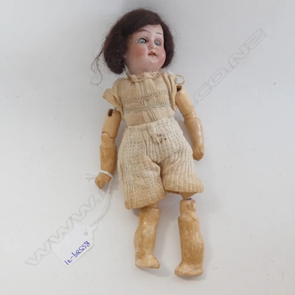 SCHOENAU HOFFMEISTER 1909 GERMAN BISQUE DOLL SLEEPING EYES a/f Image 1++
