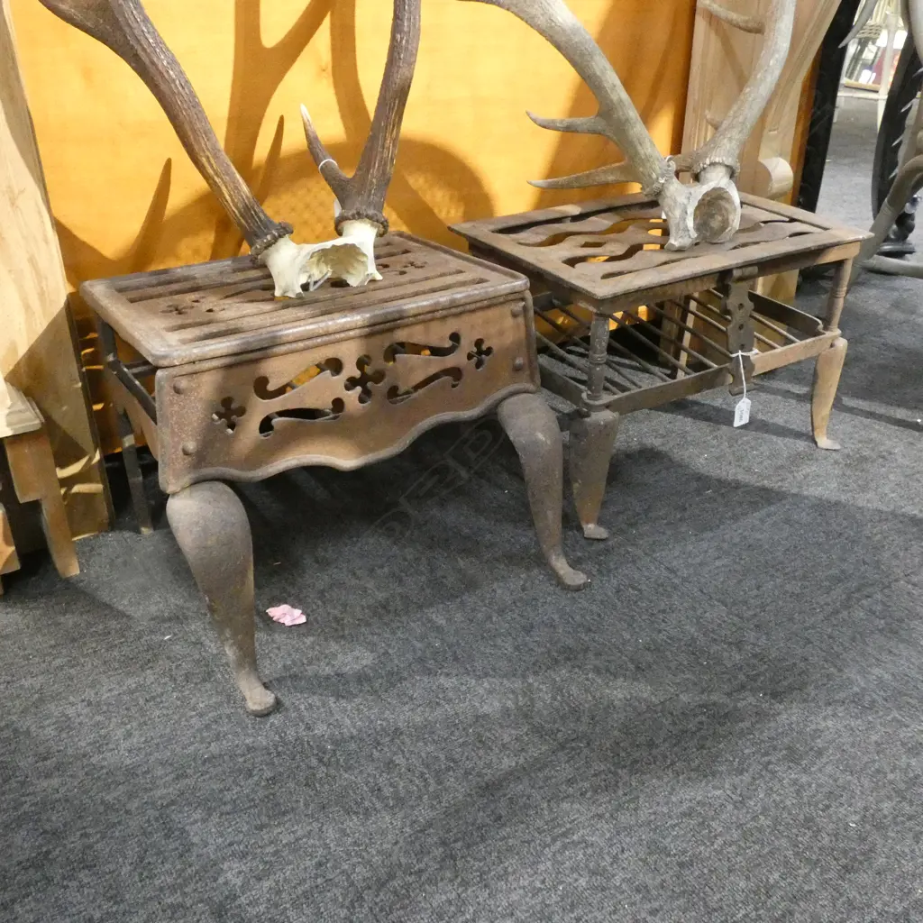 PR GEORGIAN PERIOD WROUGHT IRON FOOTMEN  310 X 455MM Image 1++