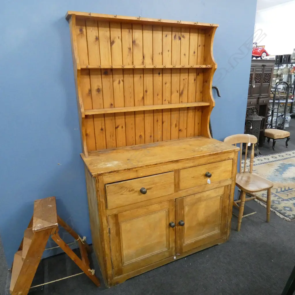 PINE KITCHEN DRESSER 1200 X 500 X 1870mm Image 1++