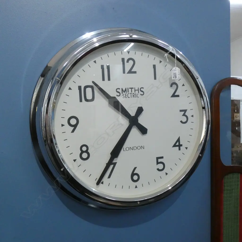 XLG SMITHS  SECTRIC WALL CLOCK - DIA 600MM IN ORIGINAL BOX Image 1++