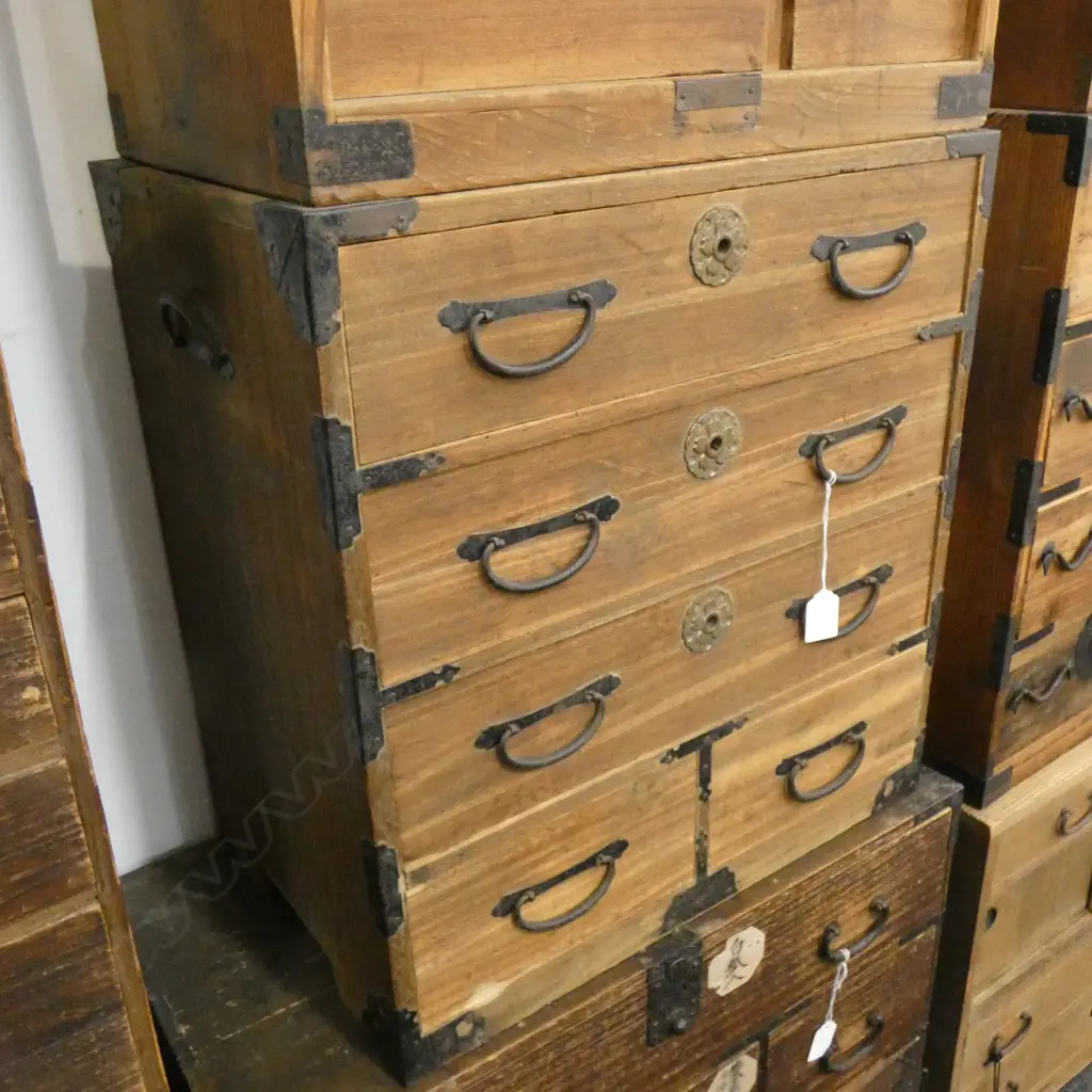 SM VINTAGE JAPANESE KO-DANSU CABINET - 5 DRAWER  470 X 305 X 500MM Image 1++