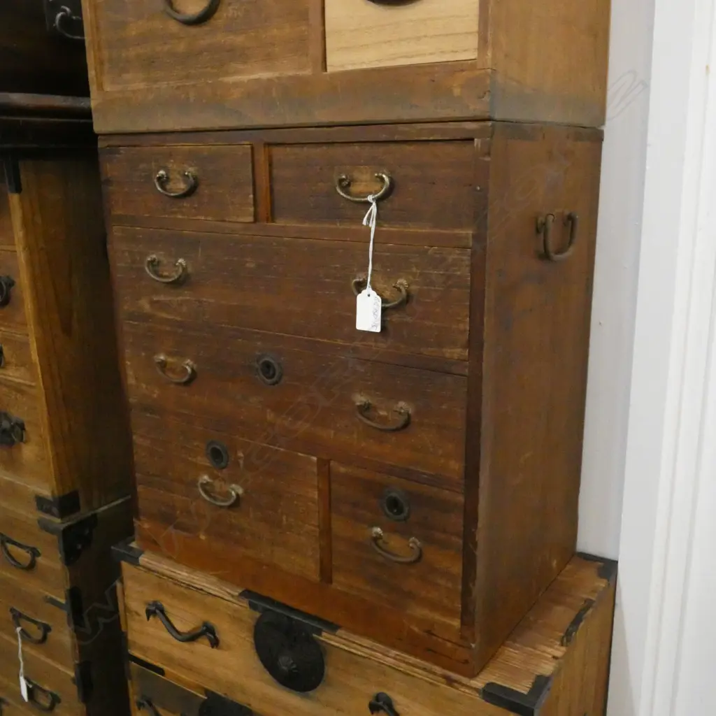 SMALL OLD  JAPANESE TANSU CABINET Image 1++