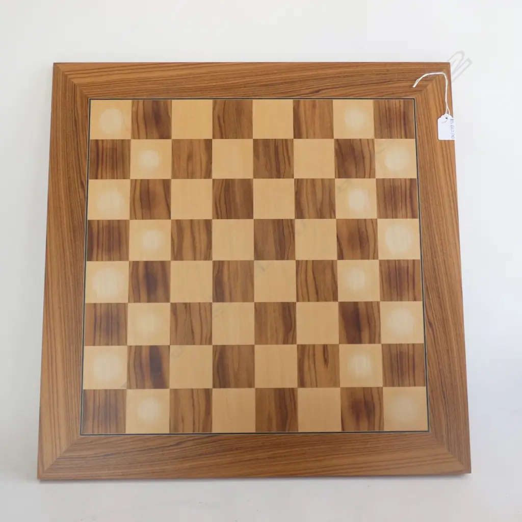 WOODEN CHESS BOARD 550mm sq Image 1++