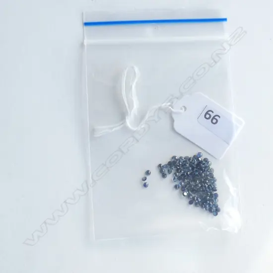 BAG 10CT ROUND FACETED 2.7MM SAPPHIRES 