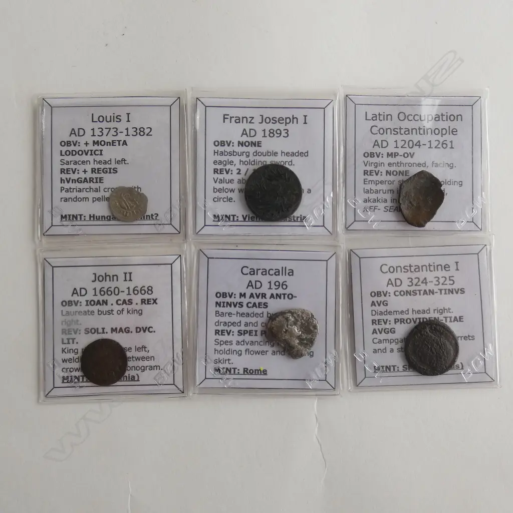 6 X ROMAN COINS WITH DESCRIPTIONS Image 1++