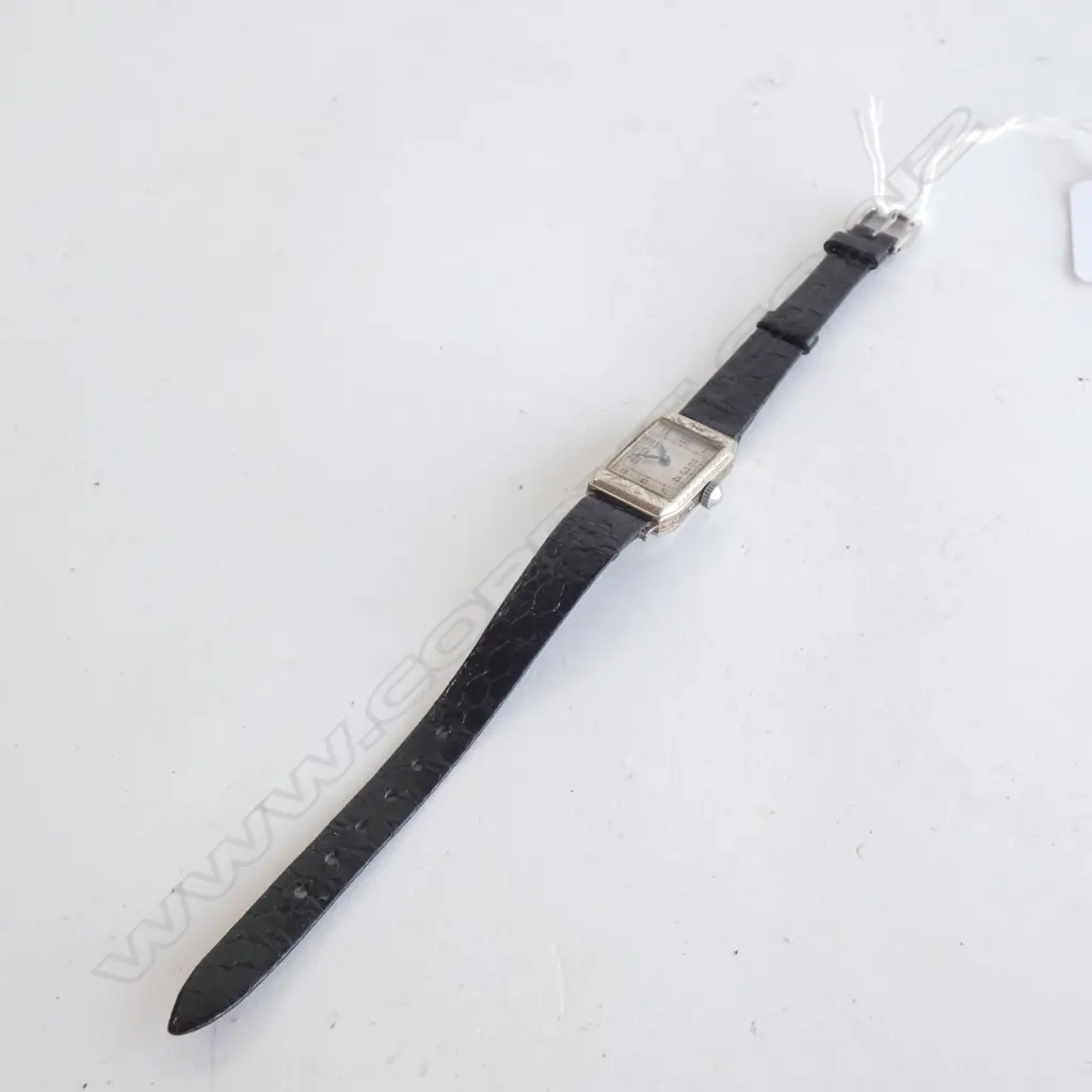 ART DECO ELGIN 14K WHITE GOLD LADY'S COCKTAIL WATCH. WITH 15 JEWEL ELGIN (US) MOVEMENT Image 1++