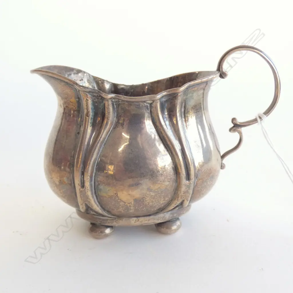 STG SILVER ART NOUVEAU MILK JUG BIRMINGHAM 1904  H. 80MM 98GMS Image 1++