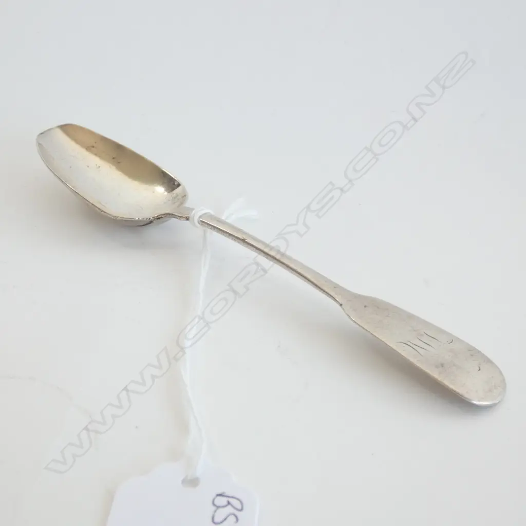 GEORGE IV IRISH SILVER RAT TAIL TEASPOON DUBLIN 1822 A/F Image 1++
