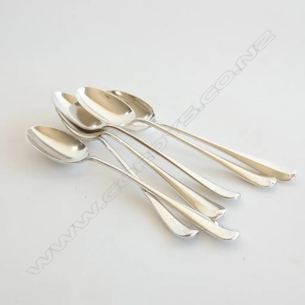 6 STG SILVER TEASPOONS  SHEFFIELD 1904 113GMS Image 1++