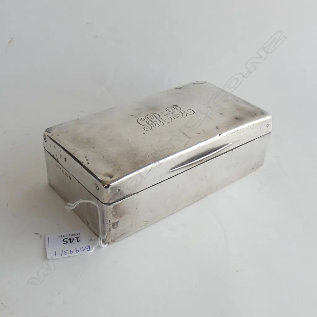 STG SILVER BOX, B'HAM 1923 Image 1++