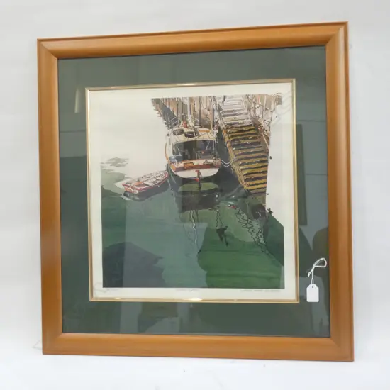 NAUUTICAL ARTWORK GREEN WATER BY JAMES WARD NEWWMANN