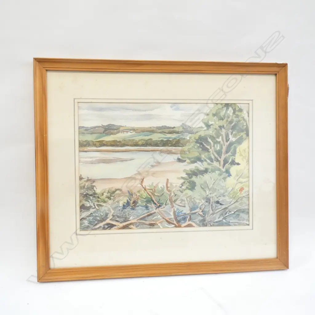 W/C WAIHEKE ISLAND SIGNED D. HODGSON Image 1++