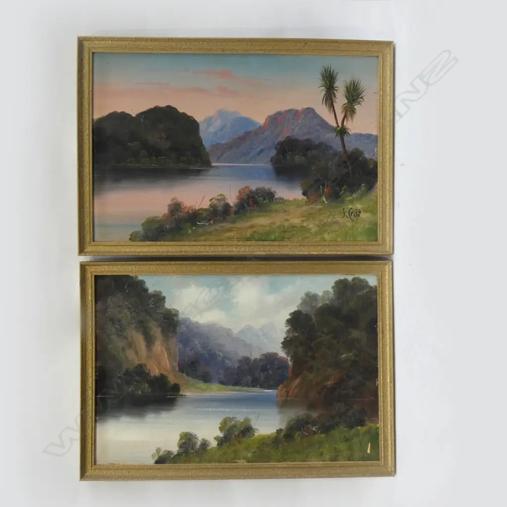 PR OILS RIVER  SCENES, SIGNED S.CROFT Image 1++