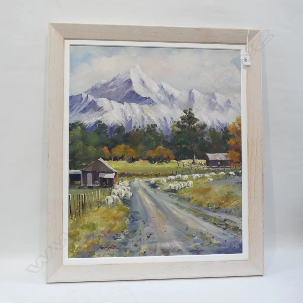 ACRYLIC ON CANVAS 'AORAKI MT COOK' BY MERV APPLETON  600 x 500MM ... Image 1++