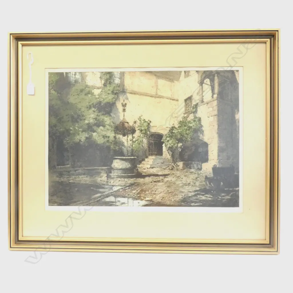 COLOURED ENGRAVING, SEEBENSTEIN CASTLE BY LUIGI KASIMIR Image 1++