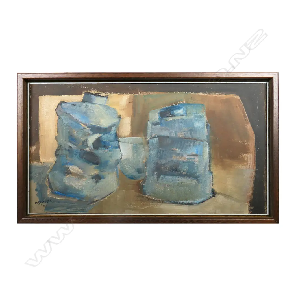HJ (HUBERT) STRUYK, STILL LIFE, SIGNED & DATE '70, 265 X 485MM Image 1++