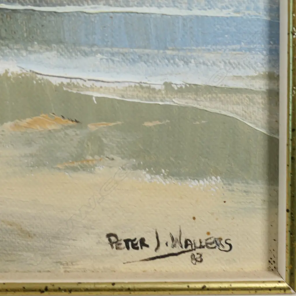 PETER WALLERS, LONELY BAY COROMANDEL, OIL ON BOARD, SIGNED & DATED '83, 230 X 285MM Image 1++