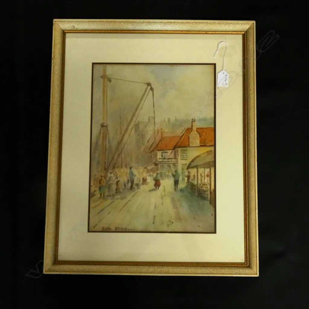 BLYTHE FLETCHER, GOUACHE, SIGNED. 360 x 260mm Image 1++