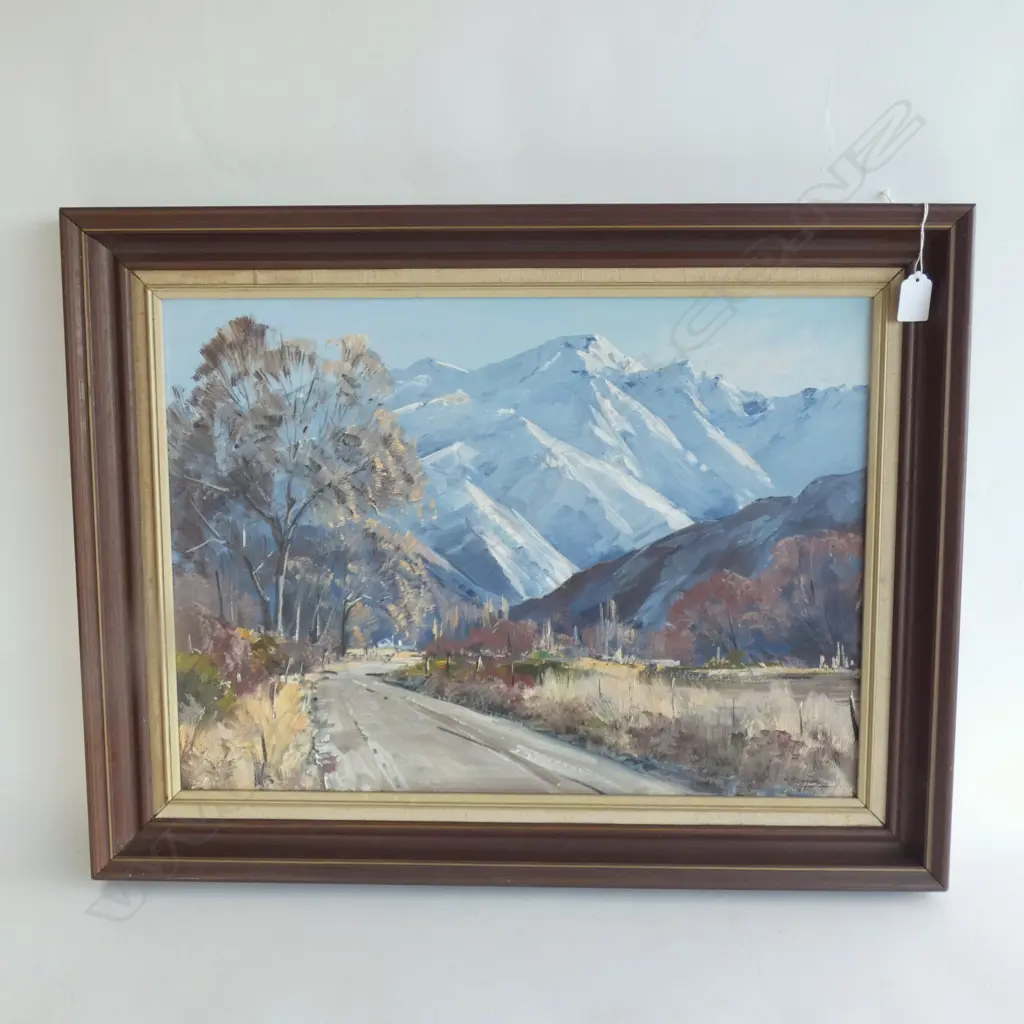 M SOPER 'BROWN PEAK ARROWTOWN' OIL 390x545mm Image 1++