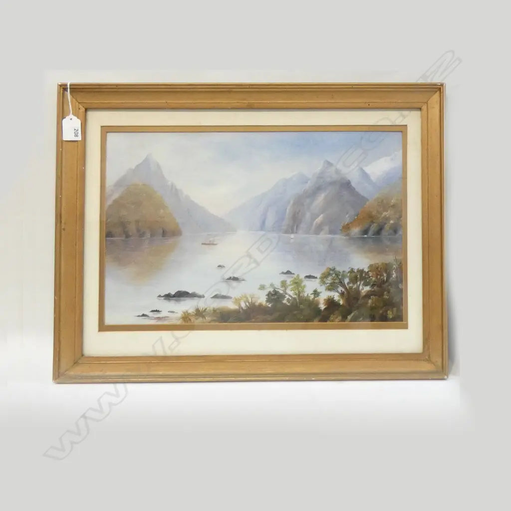 JOHN CHARLES VEITCH COLONIAL LANDSCAPE OIL 280x440mm Image 1++