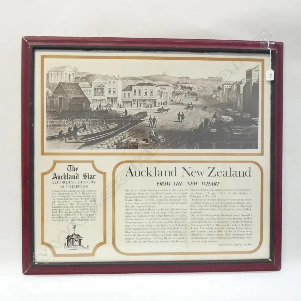 AUCKLAND STAR FRAMED PRINT 750 X 660MM Image 1++