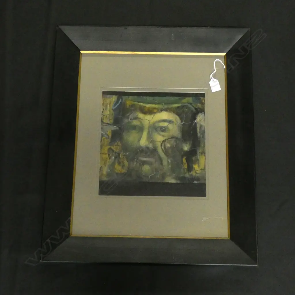 ACRYLIC PAINTING BY PAM BLOK RELIGOUS PORTRAIT 270x270mm Image 1++