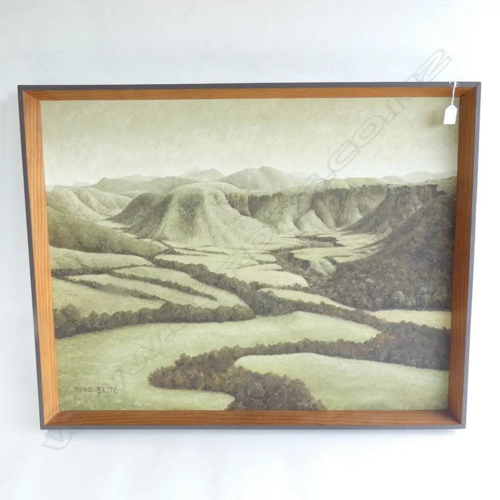 HANS BRUTSCH OIL 'MAHOENUI-KING COUNTRY' 685x880mm Image 1++