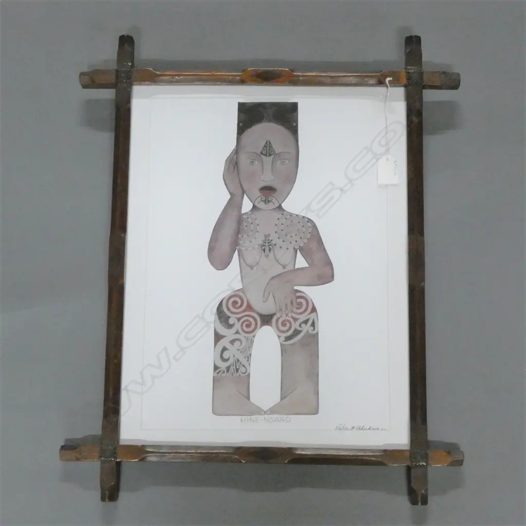 ROBYN KAHUKIWA, 'HINE NGARO', SIGNED PRINT, 430 X 330MM Image 1++